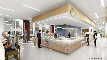 The Edge at Central Dining Deli Station Artist Rendering
